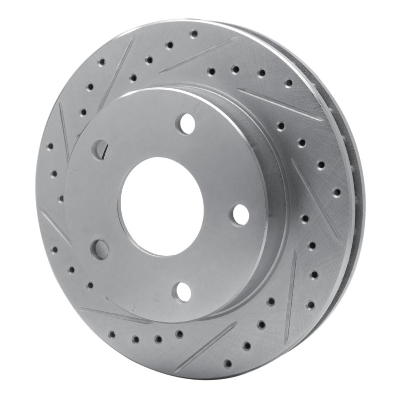 R1 Concepts R1 94-99 Dodge Ram 1500 Pickup Front Left Drilled & Slotted Silver Brake Rotor
