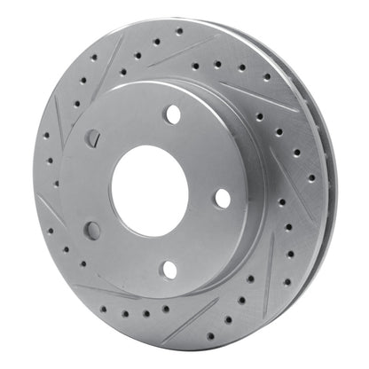 R1 Concepts R1 94-99 Dodge Ram 1500 Pickup Front Left Drilled & Slotted Silver Brake Rotor