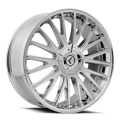 Kraze Wheels Kraze KR185 Double Down 20x8.5 / 5x112/120 BP / 38mm Offset / 73mm Hub Chrome Wheel