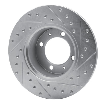 R1 Concepts R1 81-87 Saab 900 Front Left Drilled & Slotted Silver Brake Rotor