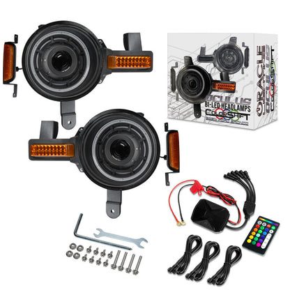 ORACLE Lighting Oracle 2021+ Ford Bronco Oculus Bi-LED Projector Headlights - ColorSHIFT LED