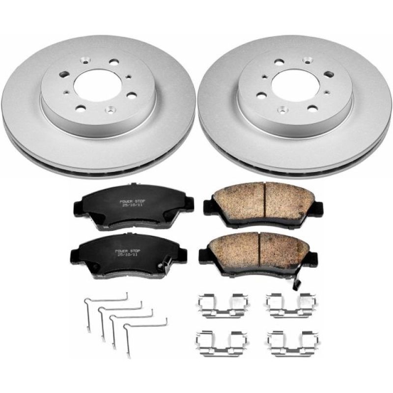 PowerStop Power Stop 03-05 Honda Civic Front Z17 Evolution Geomet Coated Brake Kit