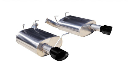CORSA Performance Corsa 2011-2014 Ford Mustang 3.7L V6 Black Sport Axle-Back Dual Rear Exhaust