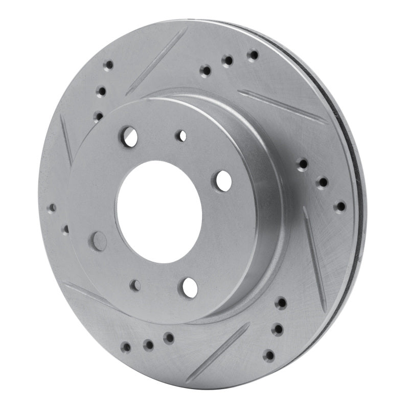 R1 Concepts R1 98-12 Dodge ATOS (Mexico) Front Left Drilled & Slotted Silver Brake Rotor
