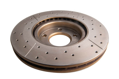 DBA 04-13 Mazda 3 2.3L/2.5L Front Drilled & Slotted Street Series Rotor