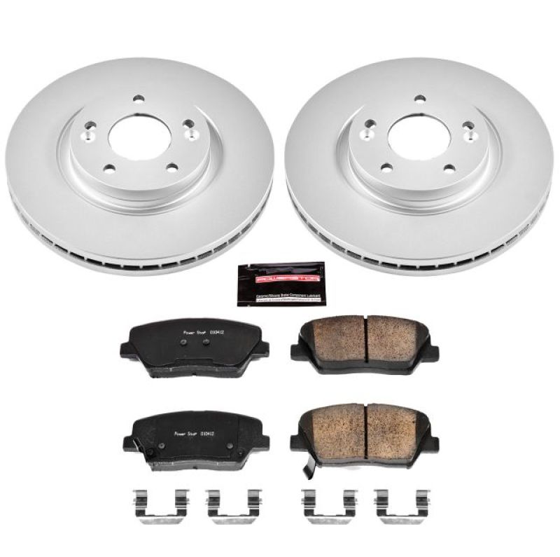 PowerStop Power Stop 10-12 Hyundai Santa Fe Front Z17 Evolution Geomet Coated Brake Kit