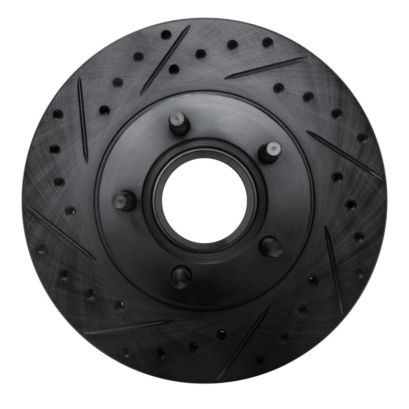 R1 Concepts R1 1995-1997 Ford Ranger (USA/Canada) Front Left Drilled & Slotted Black Brake Rotor