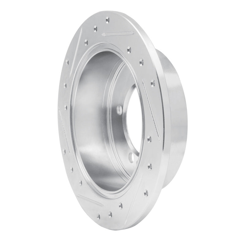R1 Concepts R1 94-07 Chrysler SEBRING Rear Right Drilled & Slotted Silver Brake Rotor