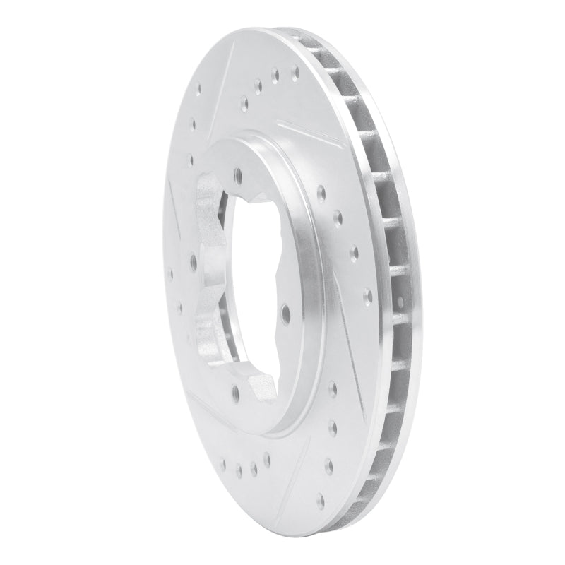 R1 Concepts R1 90-97 Acura CL Front Left Drilled & Slotted Silver Brake Rotor