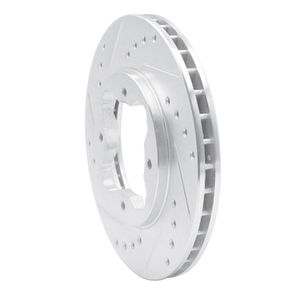 R1 Concepts R1 90-97 Acura CL Front Left Drilled & Slotted Silver Brake Rotor