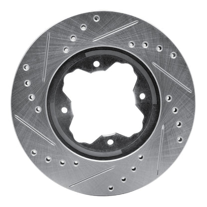 R1 Concepts R1 90-97 Acura CL Front Right Drilled & Slotted Silver Brake Rotor