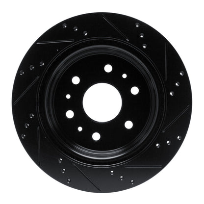 R1 Concepts R1 19-25 Cadillac Escalade Rear Left Drilled & Slotted Black Brake Rotor