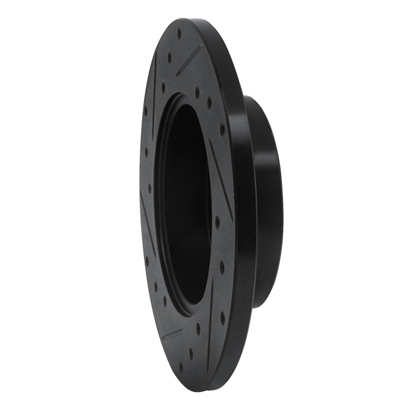 R1 Concepts R1 84-88 Chevrolet Nova Front Right Drilled & Slotted Black Brake Rotor