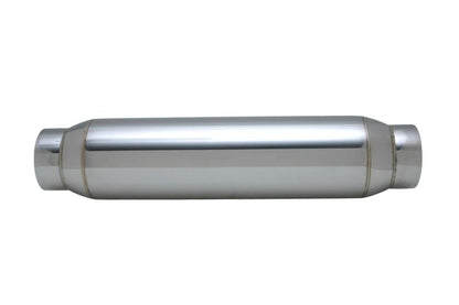 Vibrant SS Resonator (Standard Design) 2.5in inlet/outlet x 18in long w/ 5in OD resonator body