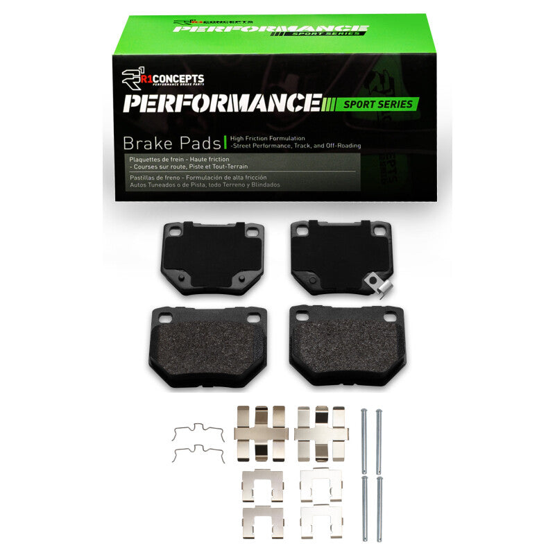 R1 Concepts R1 2006-2007 Subaru Impreza Rear R1 Performance Sport Pads & Hardware Kit