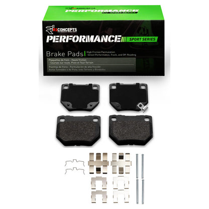 R1 Concepts R1 2006-2007 Subaru Impreza Rear R1 Performance Sport Pads & Hardware Kit
