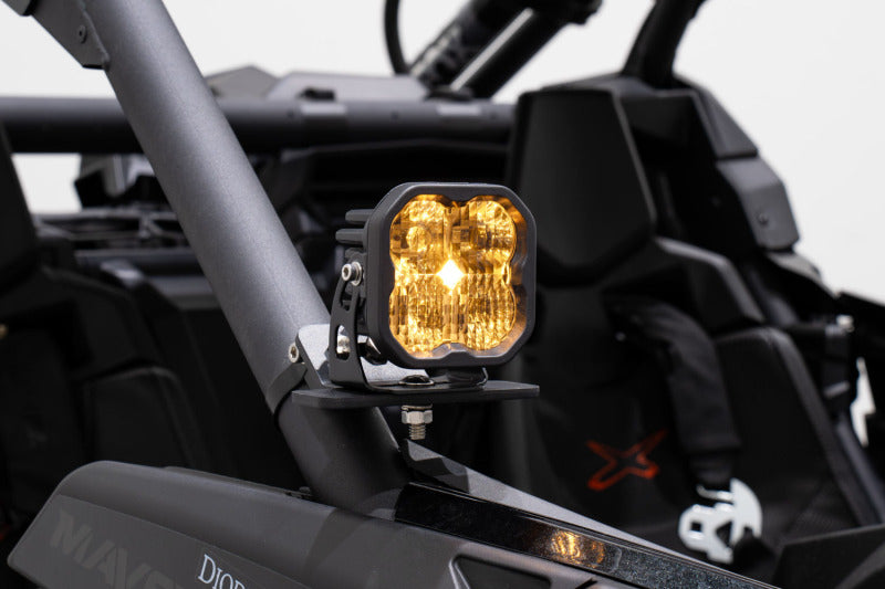 Diode Dynamics 17-24 Can-Am Maverick X3 SS3 Stage Series Ditch Light Kit - Pro Yellow Combo