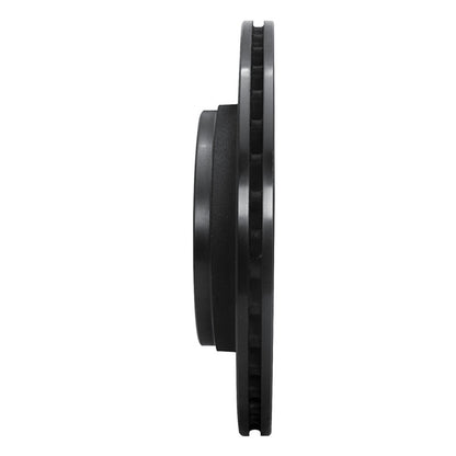 R1 Concepts R1 85-91 Audi 5000CS Turbo Quattro Rear Left Drilled & Slotted Black Brake Rotor