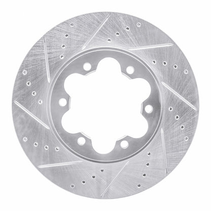 R1 Concepts R1 03-06 Renault Laguna (Mexico) Front Left Drilled & Slotted Silver Brake Rotor