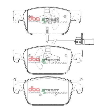 DBA 2016+ Audi A4 SP Performance Front Brake Pads
