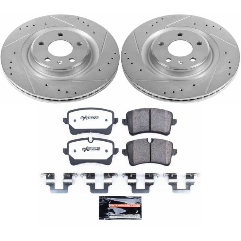 PowerStop Power Stop 2012 Audi A7 Quattro Rear Z26 Street Warrior Brake Kit