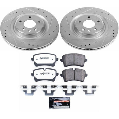 PowerStop Power Stop 2012 Audi A7 Quattro Rear Z26 Street Warrior Brake Kit