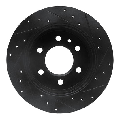 R1 Concepts R1 06-18 Dodge Sprinter 2500 Rear Left Drilled & Slotted Black Brake Rotor