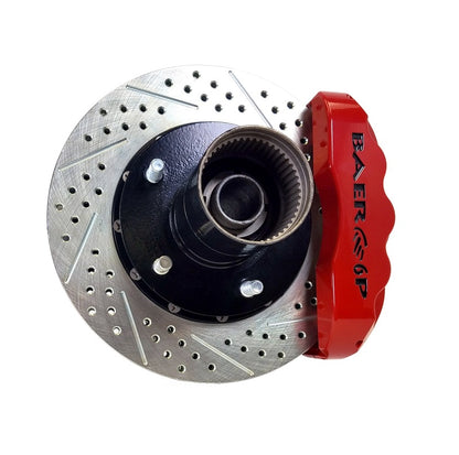 Baer Brakes 66-74 Ford Bronco 11.9in Pro+ Front Brake Kit-Silver-