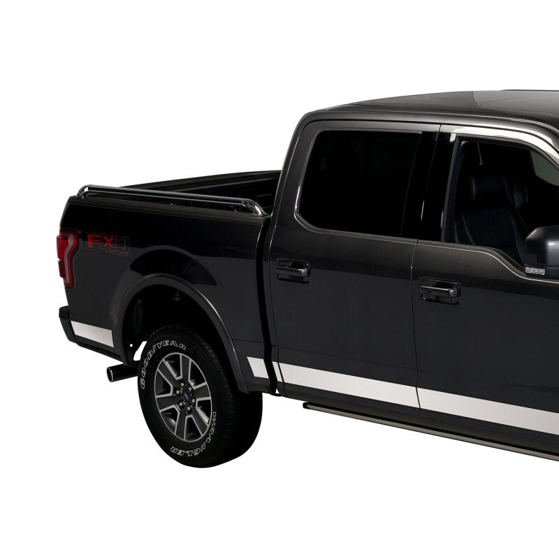 Putco 09-14 Ford F-150 Super Crew 5.5 Short Box (w/ Flares) - 7in Wide - 12pcs SS Rocker Panels