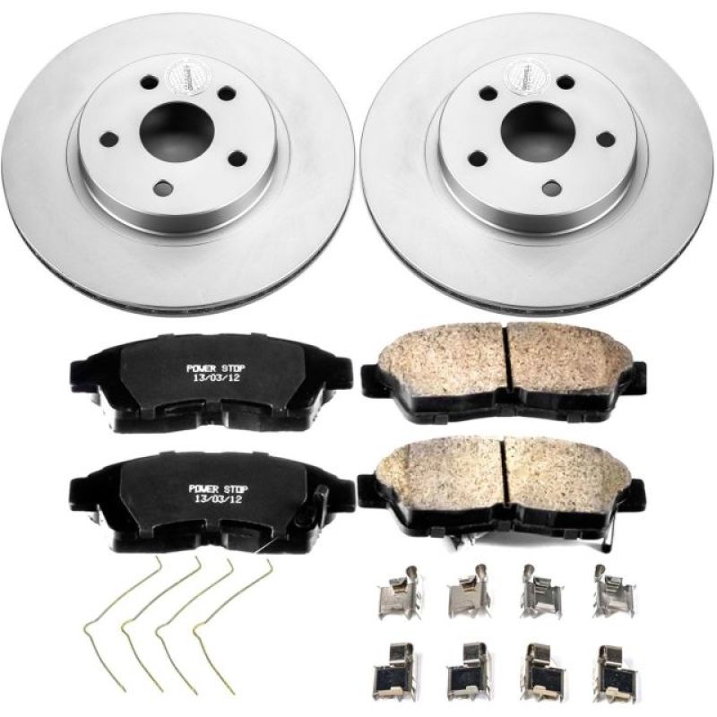 PowerStop Power Stop 96-00 Toyota RAV4 Front Z17 Evolution Geomet Coated Brake Kit