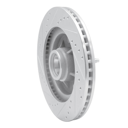 R1 Concepts R1 97-99 Ford F-150 RWD Front Right Drilled & Slotted Silver Brake Rotor