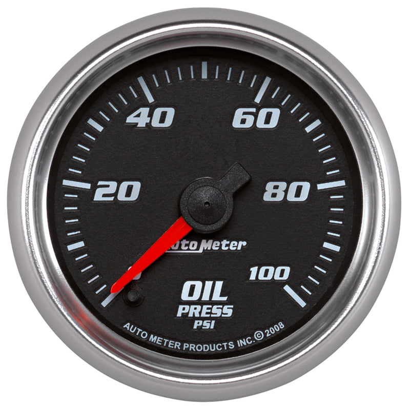 Autometer Pro-Cycle Gauge Oil Pressure 2 1/16in 100psi Digital Stepper Motor Black