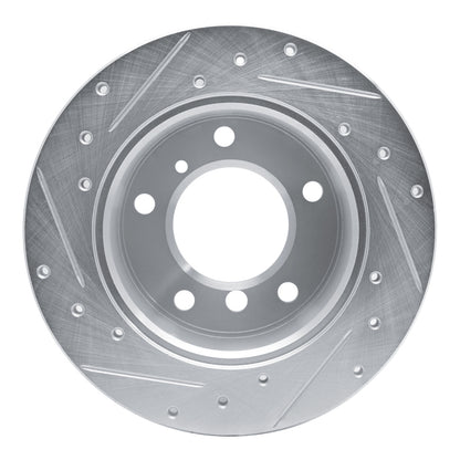 R1 Concepts R1 02-18 Dodge Sprinter 3500 Rear Right Drilled & Slotted Silver Brake Rotor