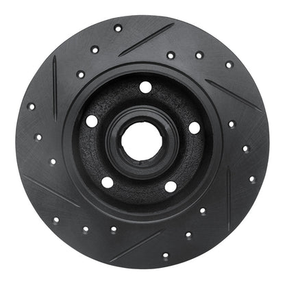 R1 Concepts R1 96-08 Audi A4 (Mexico) Rear Right Drilled & Slotted Black Brake Rotor