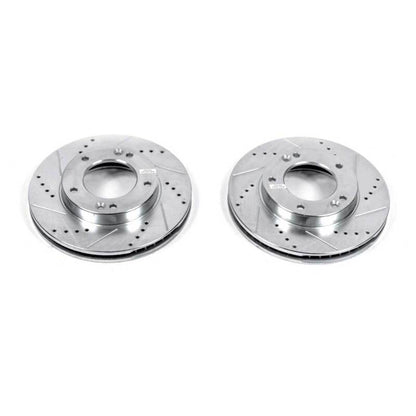PowerStop Power Stop 03-06 Kia Sorento Front Evolution Drilled & Slotted Rotors - Pair