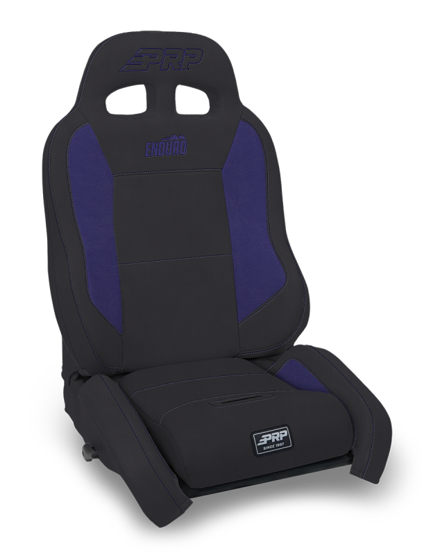 PRP Seats PRP EnduroCrawl Reclining Suspension Seat - Black/Purple Vinyl - Driver
