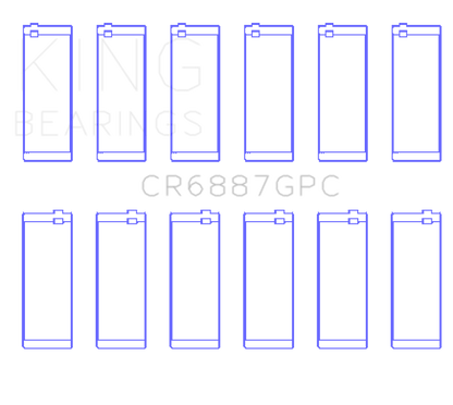 King Engine Bearings Toyota Supra B58 Connecting Rod Bearing Set - Size +0.26mm