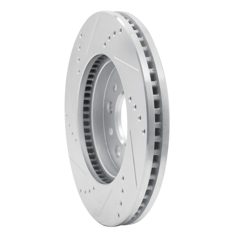 R1 Concepts R1 04-07 Ford Freestar Front Right Drilled & Slotted Silver Brake Rotor