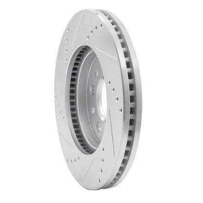 R1 Concepts R1 04-07 Ford Freestar Front Right Drilled & Slotted Silver Brake Rotor