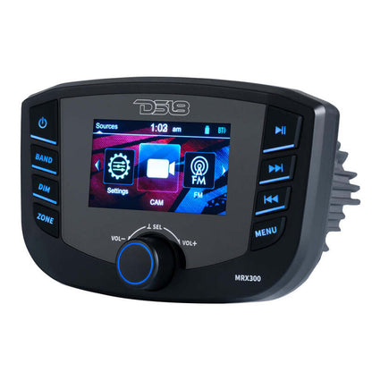 DS18 3in Color TFT Screen 3 Zones 4 volts Output BT RDS 4 x 50 Watts Headunit