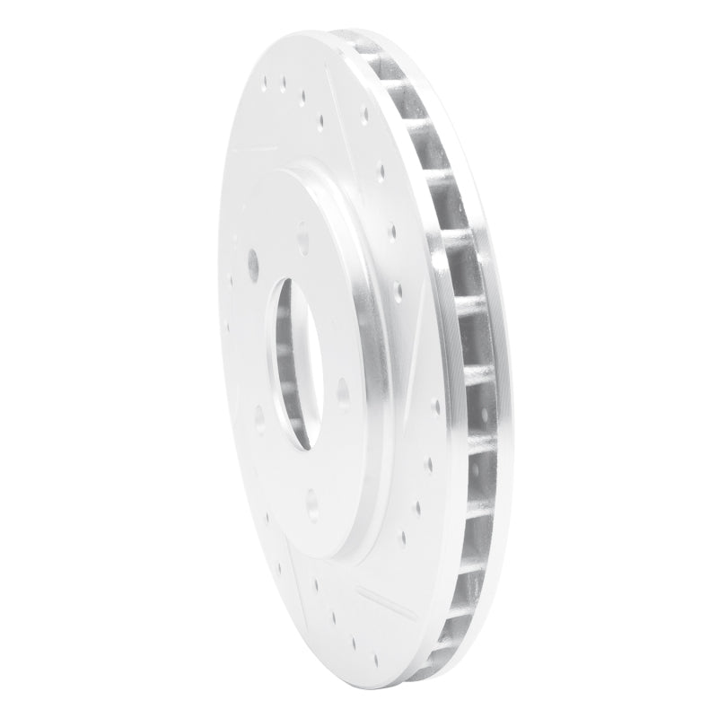 R1 Concepts R1 88-96 Buick Regal Front Right Drilled & Slotted Silver Brake Rotor