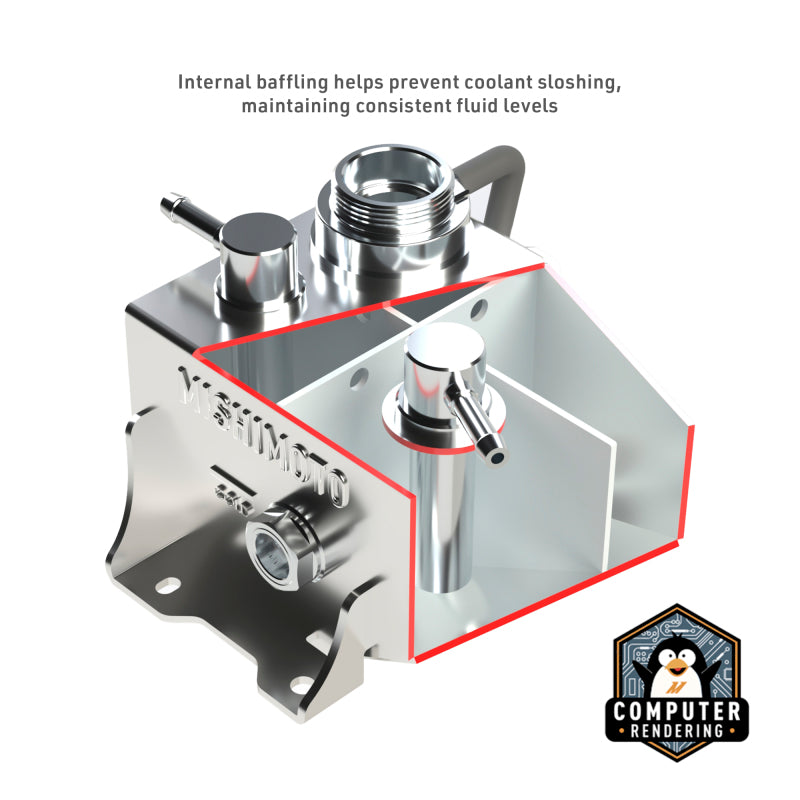 Mishimoto 2024+ Ford Mustang V8/2.3L EcoBoost Expansion Tank - Polished