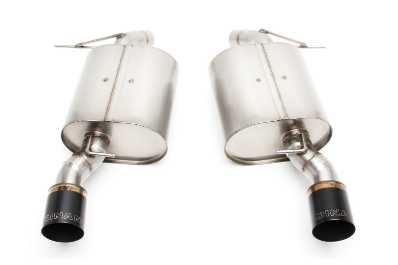 Dinan 07-13 BMW 335i/335is/335xi (E92/E93) Free Flow Axleback Exhaust System - Black Tips