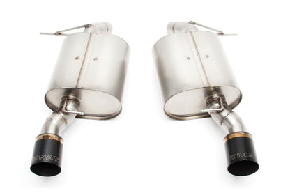 Dinan 07-13 BMW 335i/335is/335xi (E92/E93) Free Flow Axleback Exhaust System - Black Tips