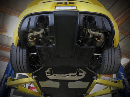 aFe MACHForce XP 2.25in-2.5in 304SS Exhaust Cat-Back 20-22 Porsche Cayman GT4 (718) - Carbon Tips