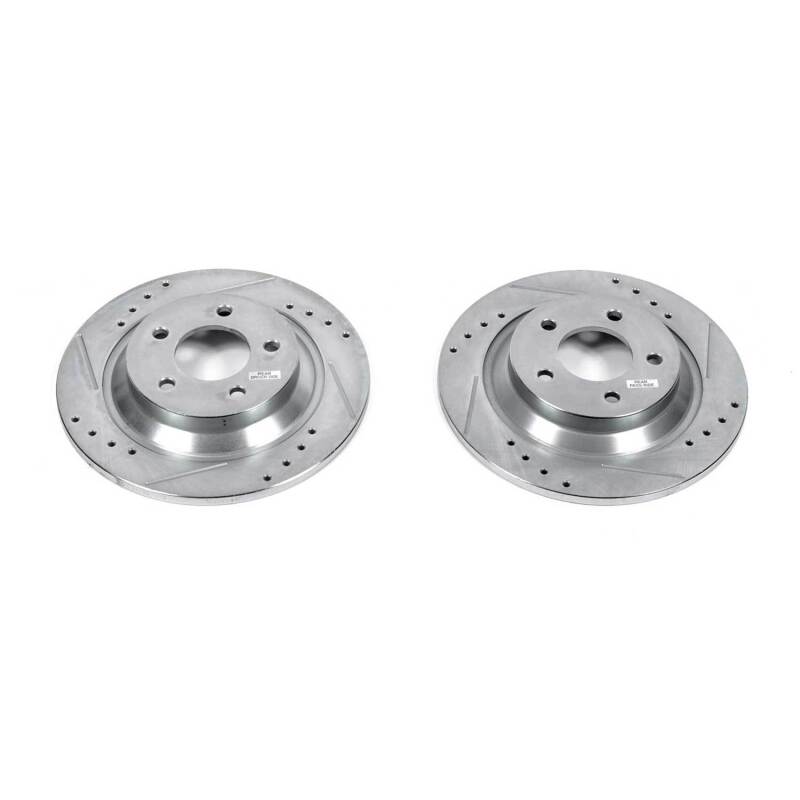 PowerStop Power Stop 06-10 Mazda 5 Rear Evolution Drilled & Slotted Rotors - Pair