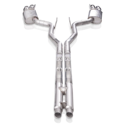 Stainless Works 2018+ Ford Mustang GT 3in Legend Series Catback H-Pipe w/Active Valves & Quad Tips