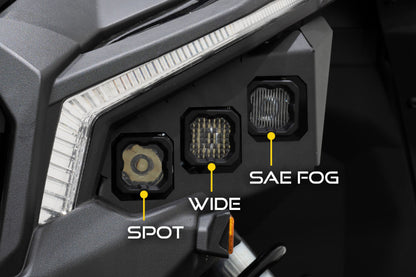 Diode Dynamics 17-24 Can-Am Maverick X3 C1 Headlamp Kit - Sport White ABL (Pair)