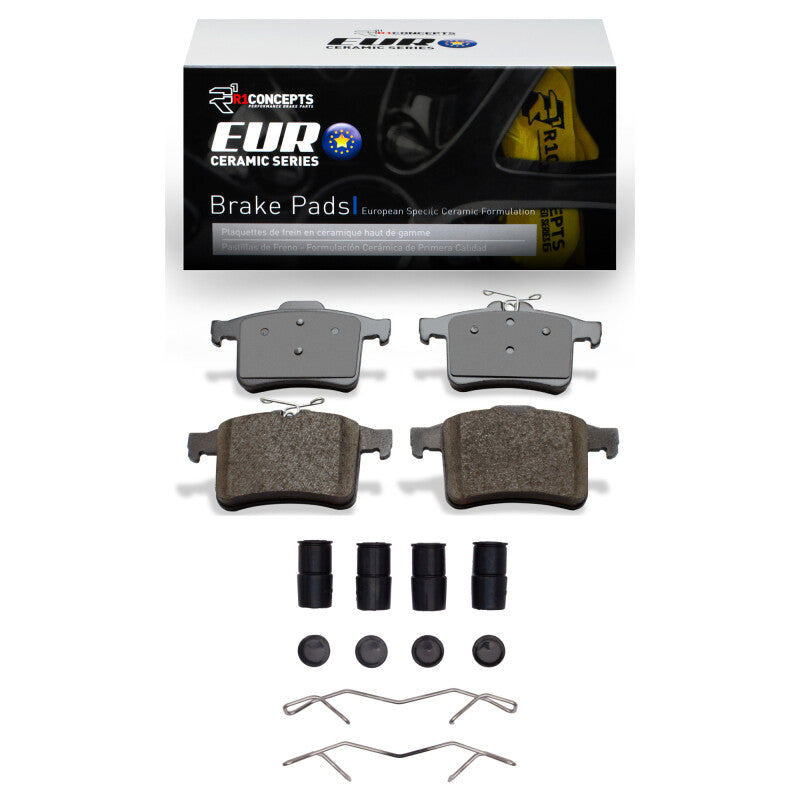 R1 Concepts R1 10-15 Jaguar XFR Rear Euro Ceramic Pads & Hardware Kit