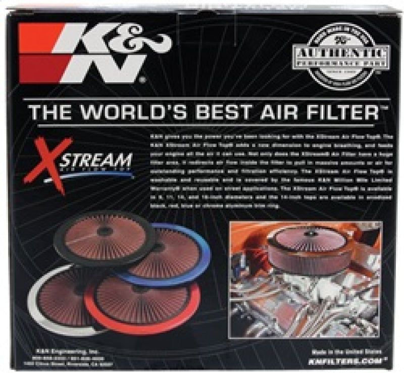 K&N Engineering K&N X-Stream Top Filter Only 11in - Black